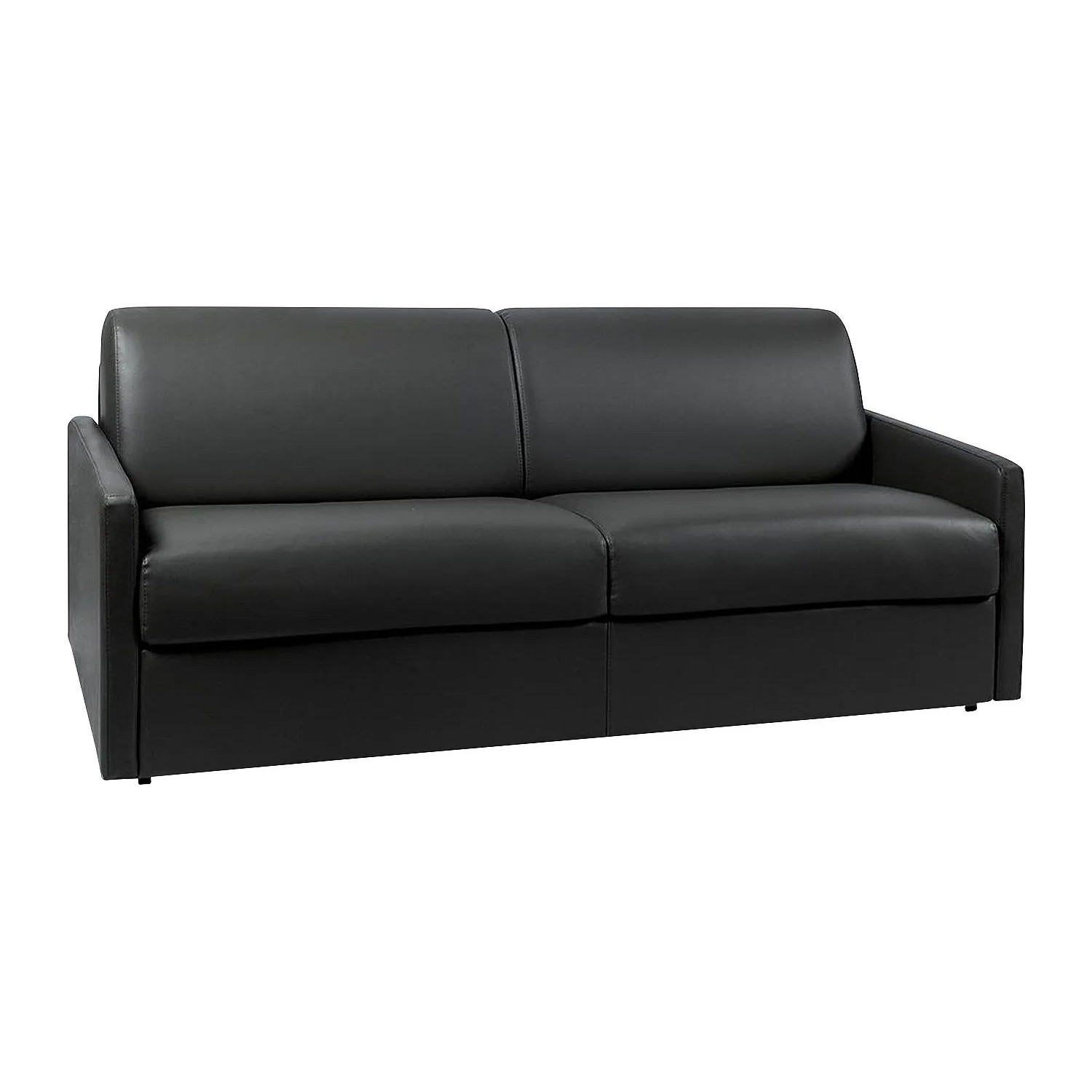 Vente-unique Schlafsofa Calife Schwarz 190 cm
