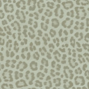 ESTAhome Vliestapete mit Leopardenmuster in Graugrün, 50x900 cm.