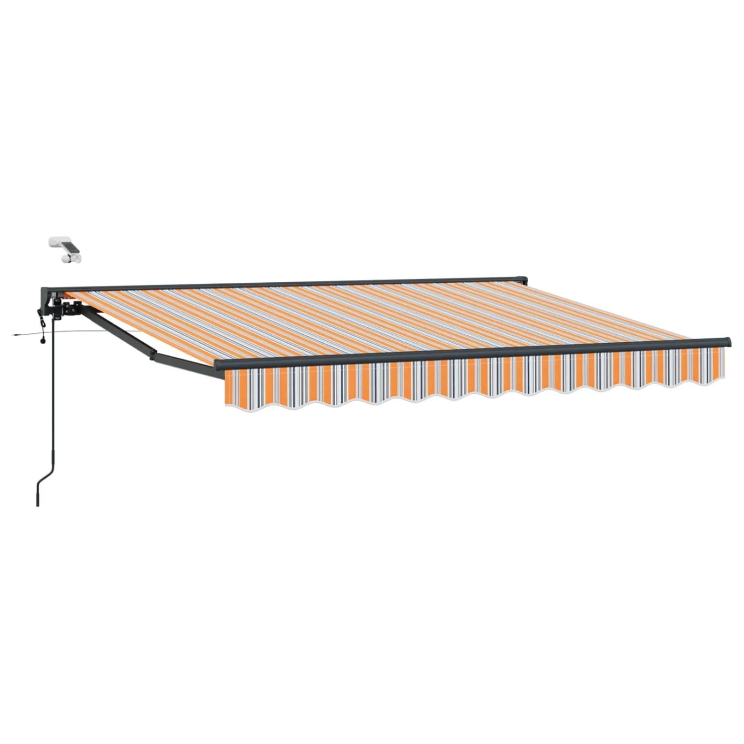 vidaXL Elektrische Ausziehbare Markise Blau und Orange 3,5 x 2,5 m 3421570