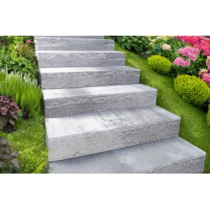 EHL Spaltstufe 15 cm x 35 cm x 50 cm Weiß-Anthrazit