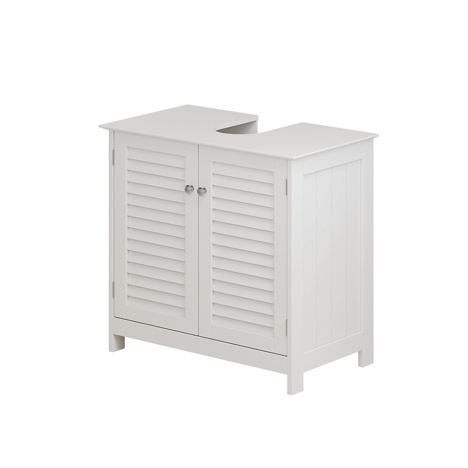 Vicco Waschbeckenunterschrank Riad Weiß 60 x 58 cm mit 2 Türen günstig online kaufen