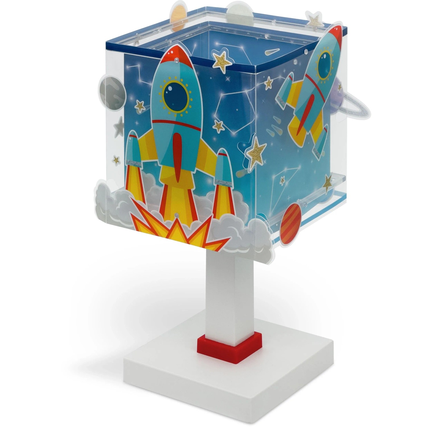 Dalber Tischlampe LED Nachtlicht für Kinder Rakete