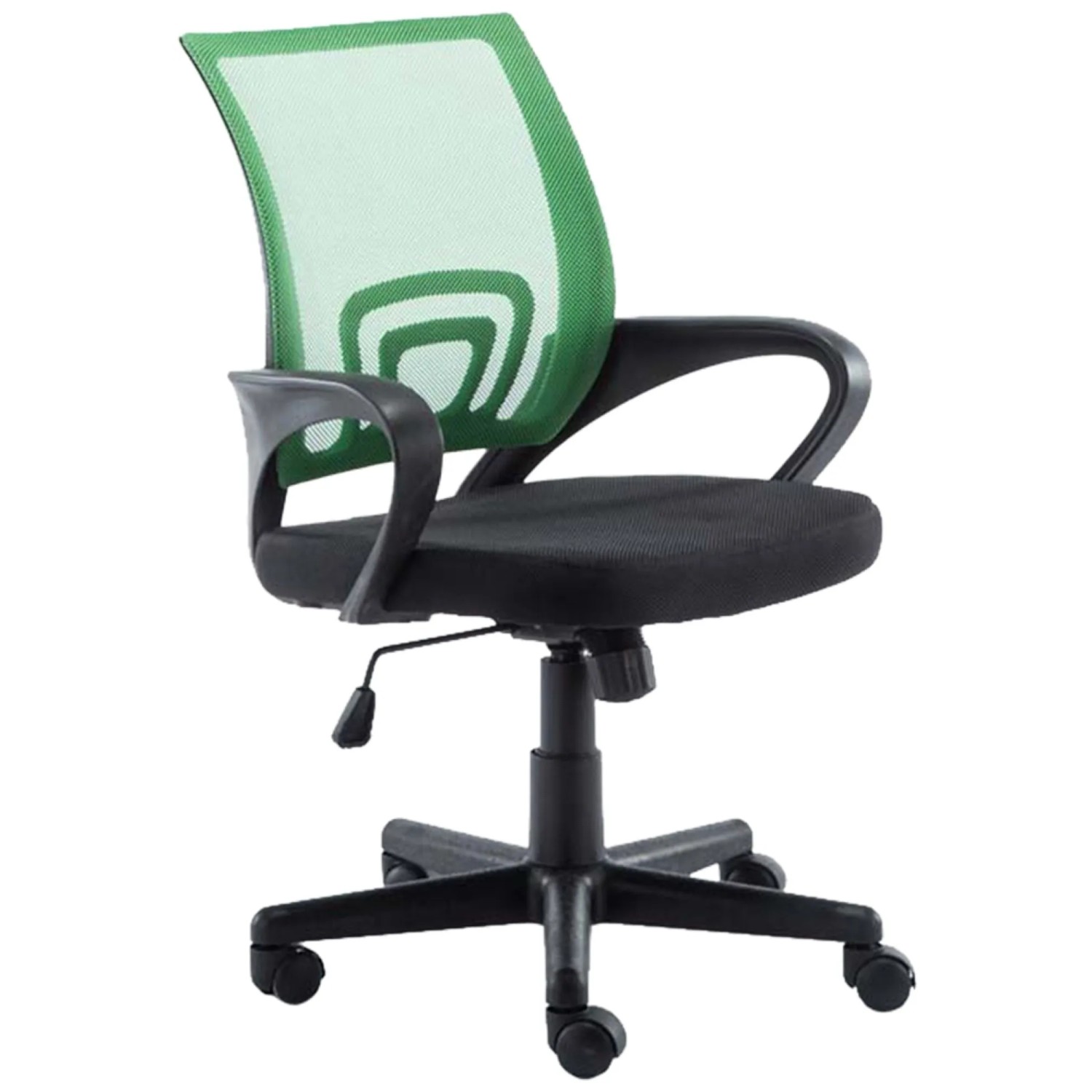 DELUKE Bürostuhl PARIS 88x56x54 Grünfarbig Kunstleder Kunststoff Gestell Ergonomische Bürostühle Homeoffice Stuhl
