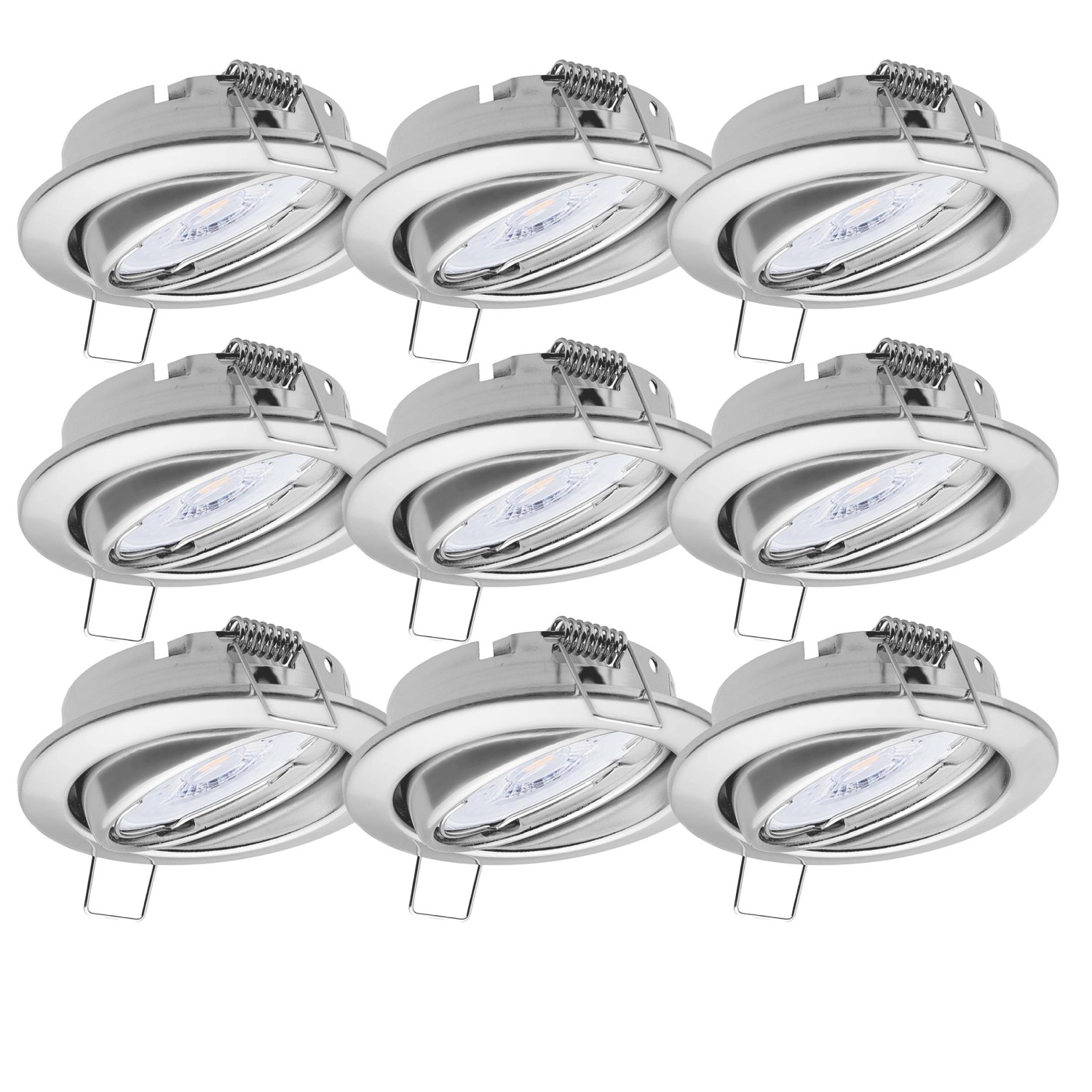 Oktaplex 9er Set Einbauleuchte Dijon Dimmbar inkl. LED Modul Neutralweiß 4, günstig online kaufen