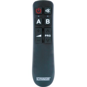 Schwaiger Universal Fernbedienung Comfort mit 8 Tasten für Audio-Zubehör.
