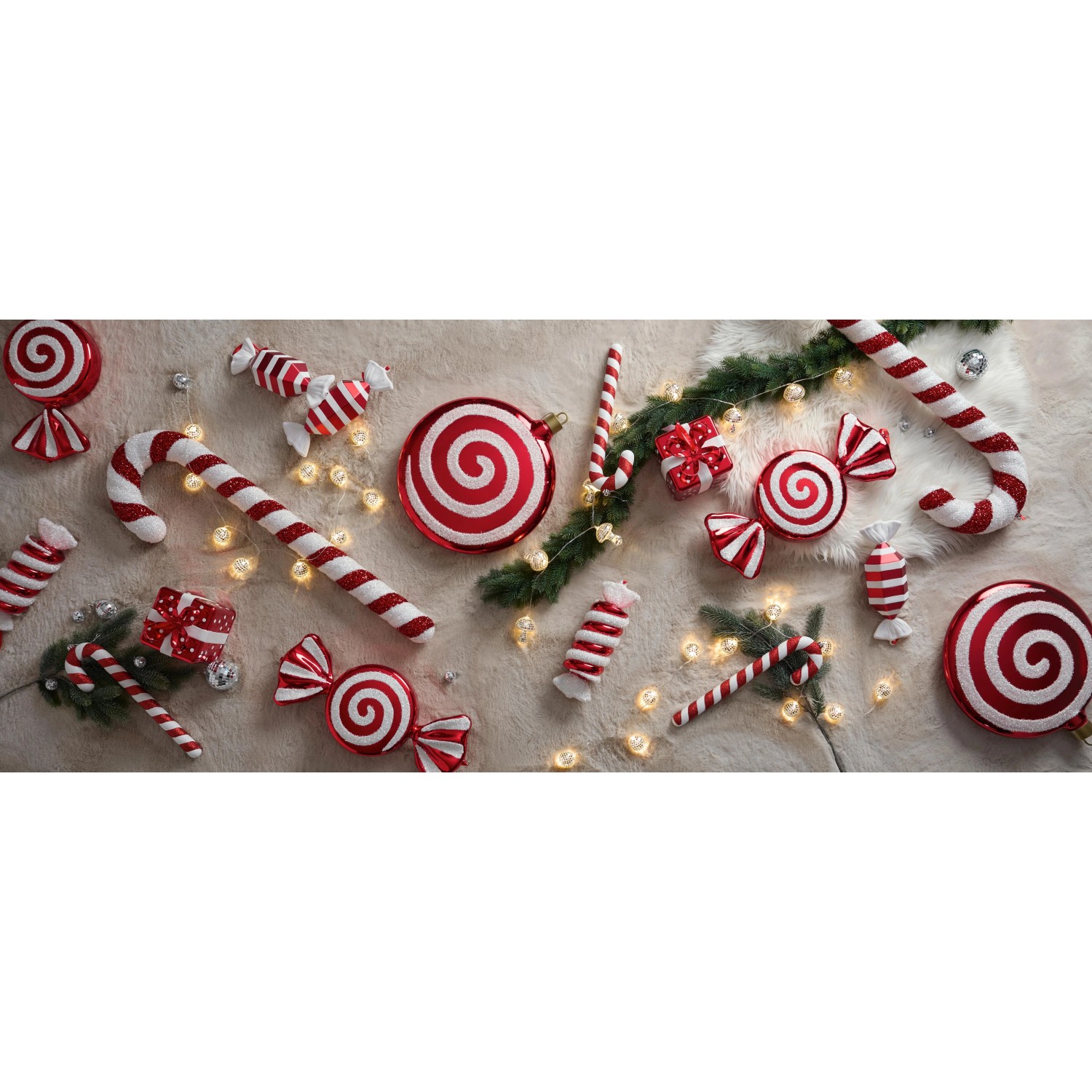 Mömax Dekohänger Candy Cane Rot/Weiß ca. 91,4cm_2