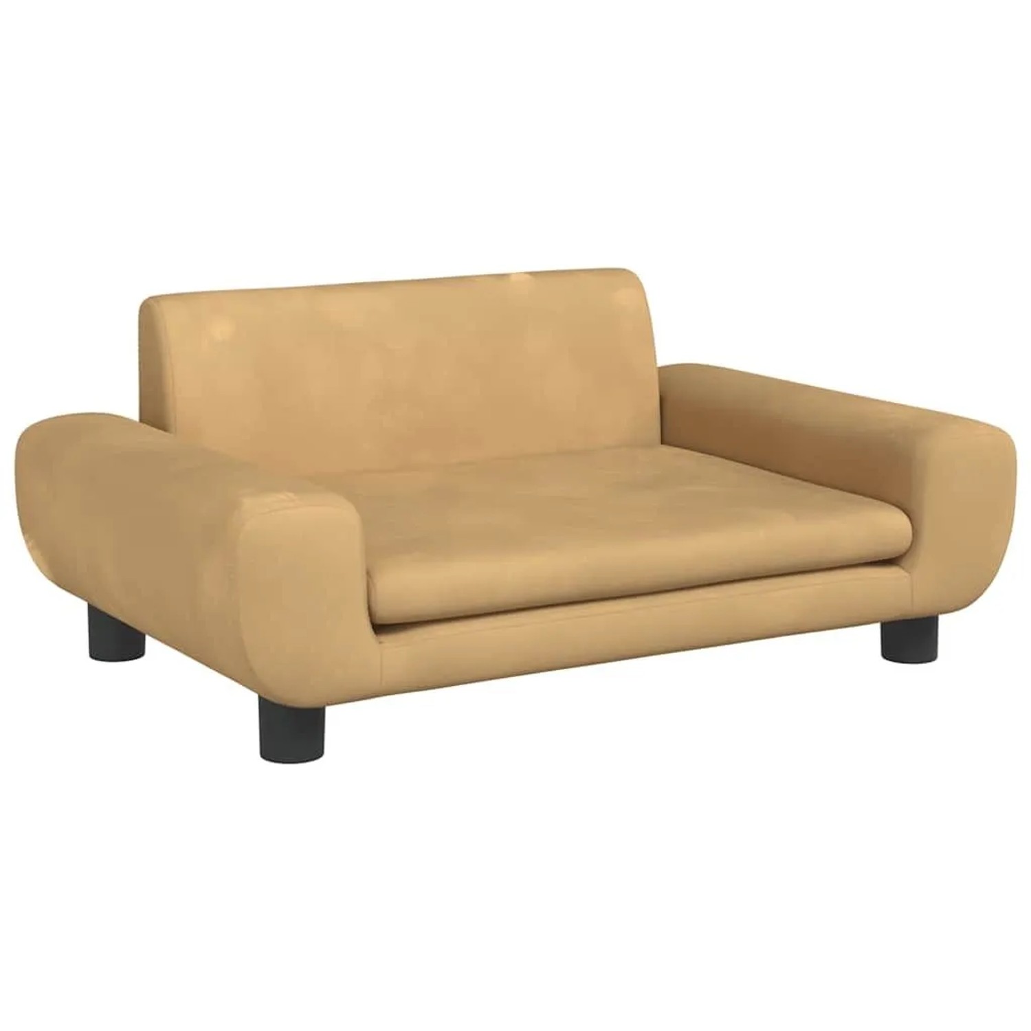 vidaXL Kindersofa Braun 70x45x33 cm Samt 3196391