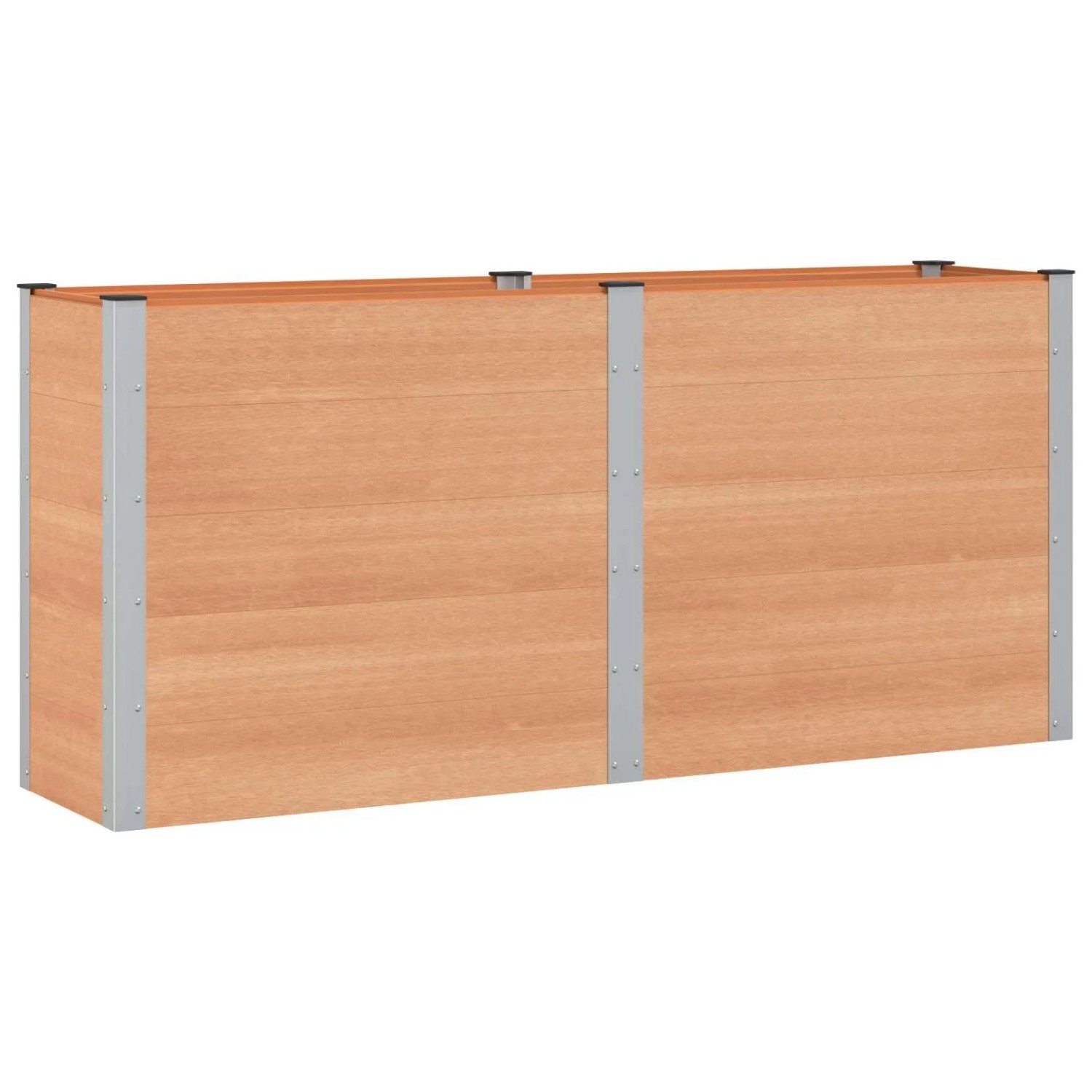 vidaXL Hochbeet Braun 200 x 50 x 91 cm 42039005