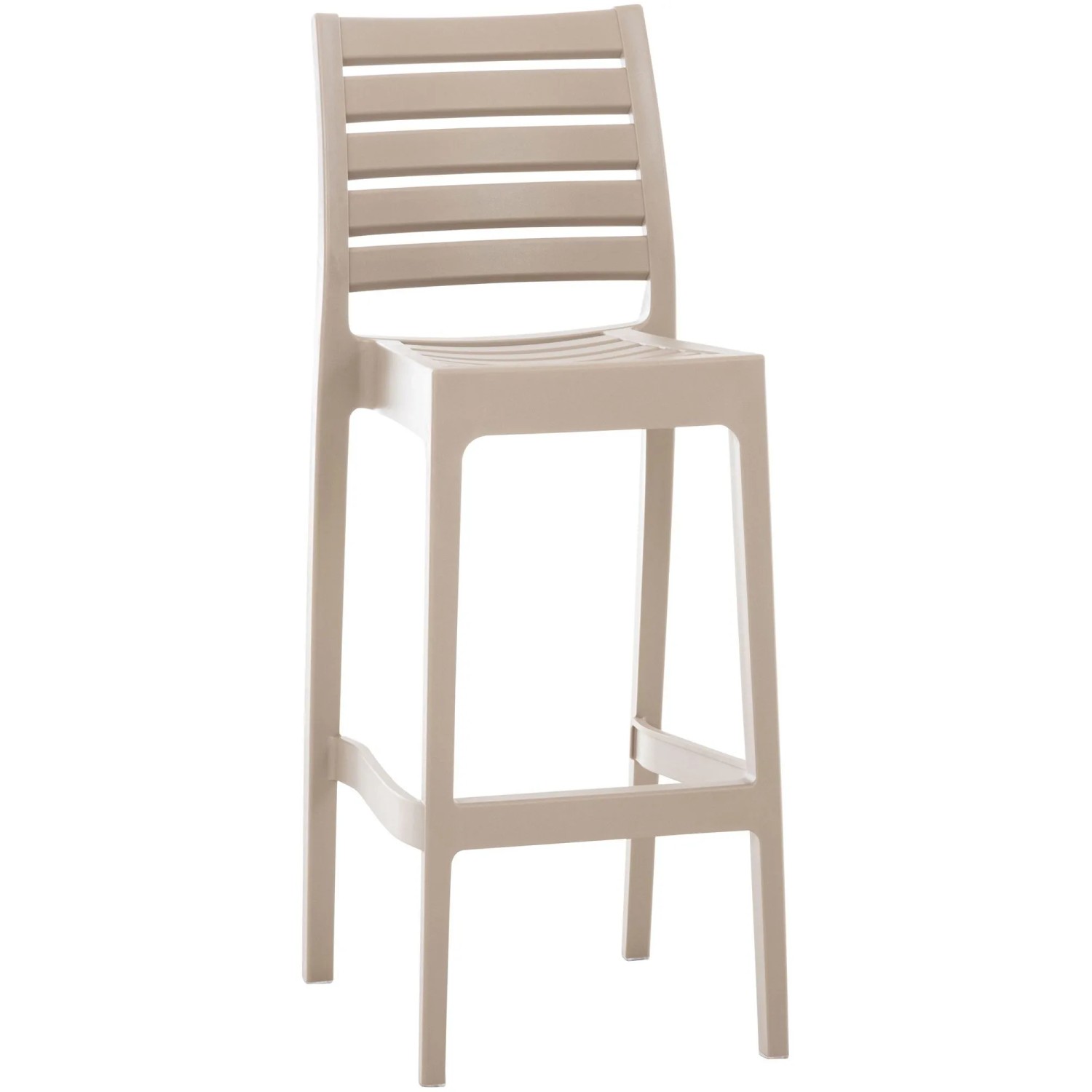 DELUKE Barhocker TURAM Kunststoff Schlamm 45x51x105cm Barstuhl Mit Lehne Tresenhocker Tresenstuhl