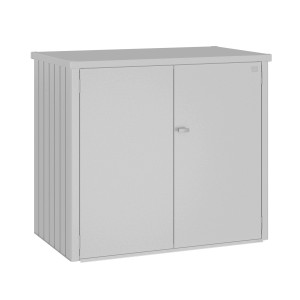 Biohort Mülltonnenbox Alex Duo, Silber-Metallic, für 2 Mülltonnen à 240L.