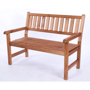 Braune PROREGAL Gartenbank Grana aus Holz, 90x117x70cm, mit optionaler Cordura-Abdeckung.