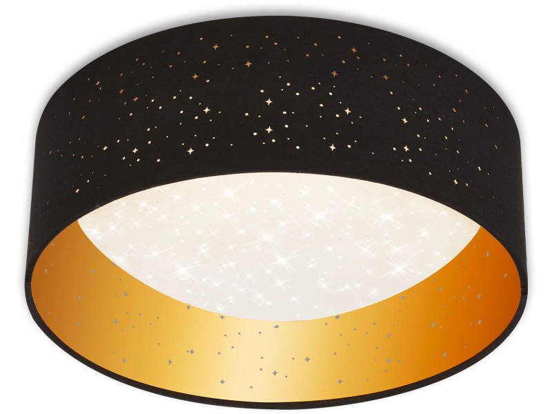 Brilo LED-Deckenleuchte Maila Ø 32 cm Schwarz-Gold kaufen bei OBI