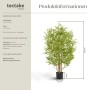 Tectake Künstlicher Bambusbaum Bambosa Verschiedene Größen Detailliert und Naturgetreu  50 x 50 x 120 cm Grün_6