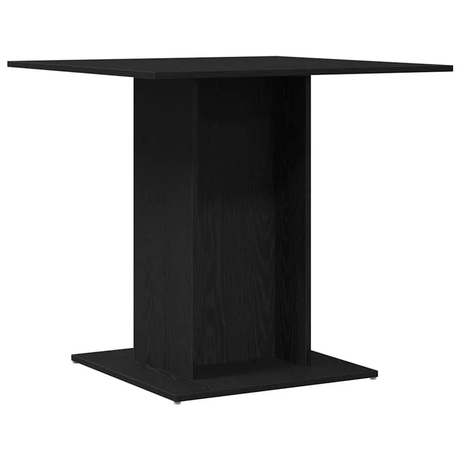 vidaXL Esstisch Schwarz Eichen-Optik 80x80x75 cm Holzwerkstoff 862408 günstig online kaufen