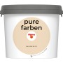 Alpina Wandfarbe Pure Farben Sandbeige, 2,5 l, matte Innenfarbe.