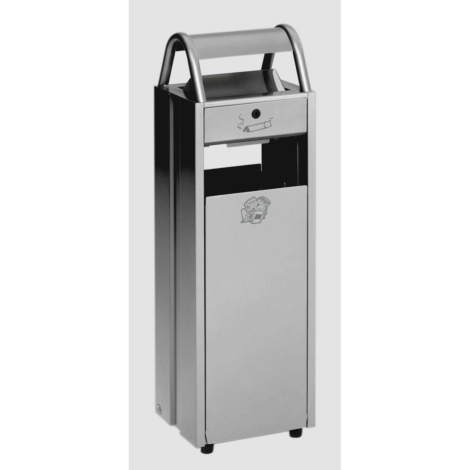 PROREGAL Kombiascher Mit Schloss Und Blenden 35 Liter HxBxT 97,5 x 30,5 x 2 günstig online kaufen