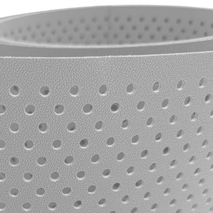 zaunzu Sichtschutz PP Premium gelocht, lichtgrau, 26m Rolle für Zaunbau.