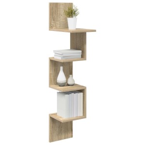 vidaXL Wandregal Wandhalterung Sonoma-Eiche 32 x 21 x 107 cm 8012134