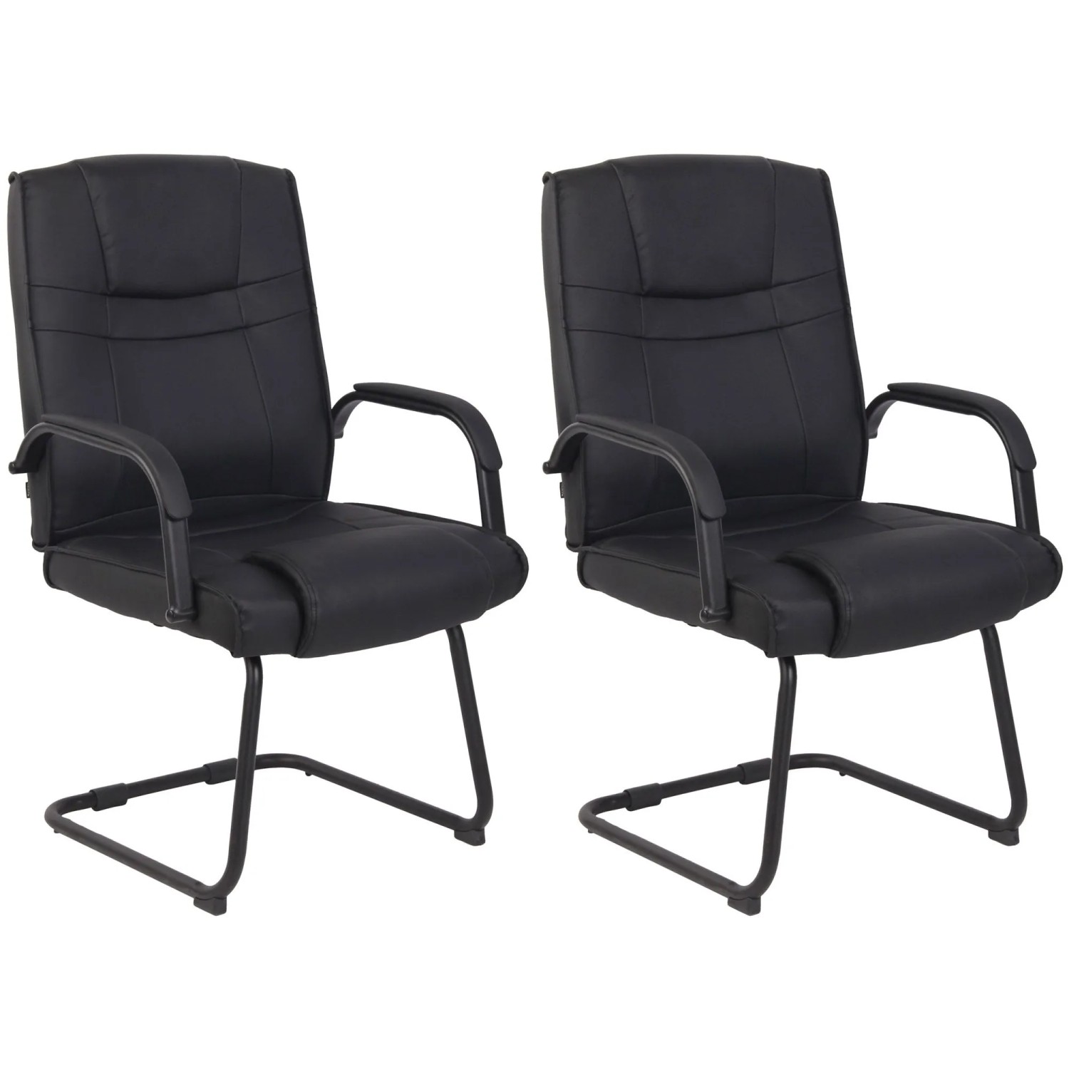 CLP 2er Set Stühle Attila Schwarz/Schwarz