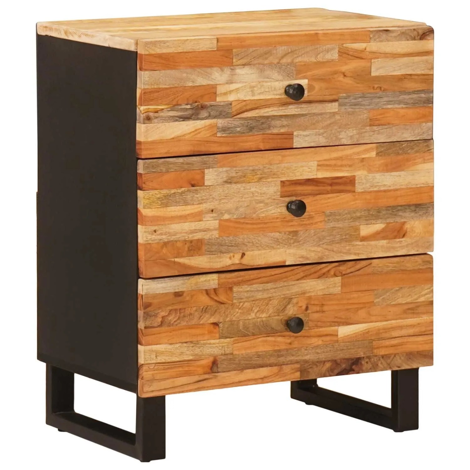 vidaXL Bettkasten Braun 50 x 33 x 62 cm Massivholz Mango 4018305