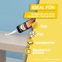 Pattex Montagekleber Super Power Kartusche für Holz, PVC, Span- und Gipskartonplatten.