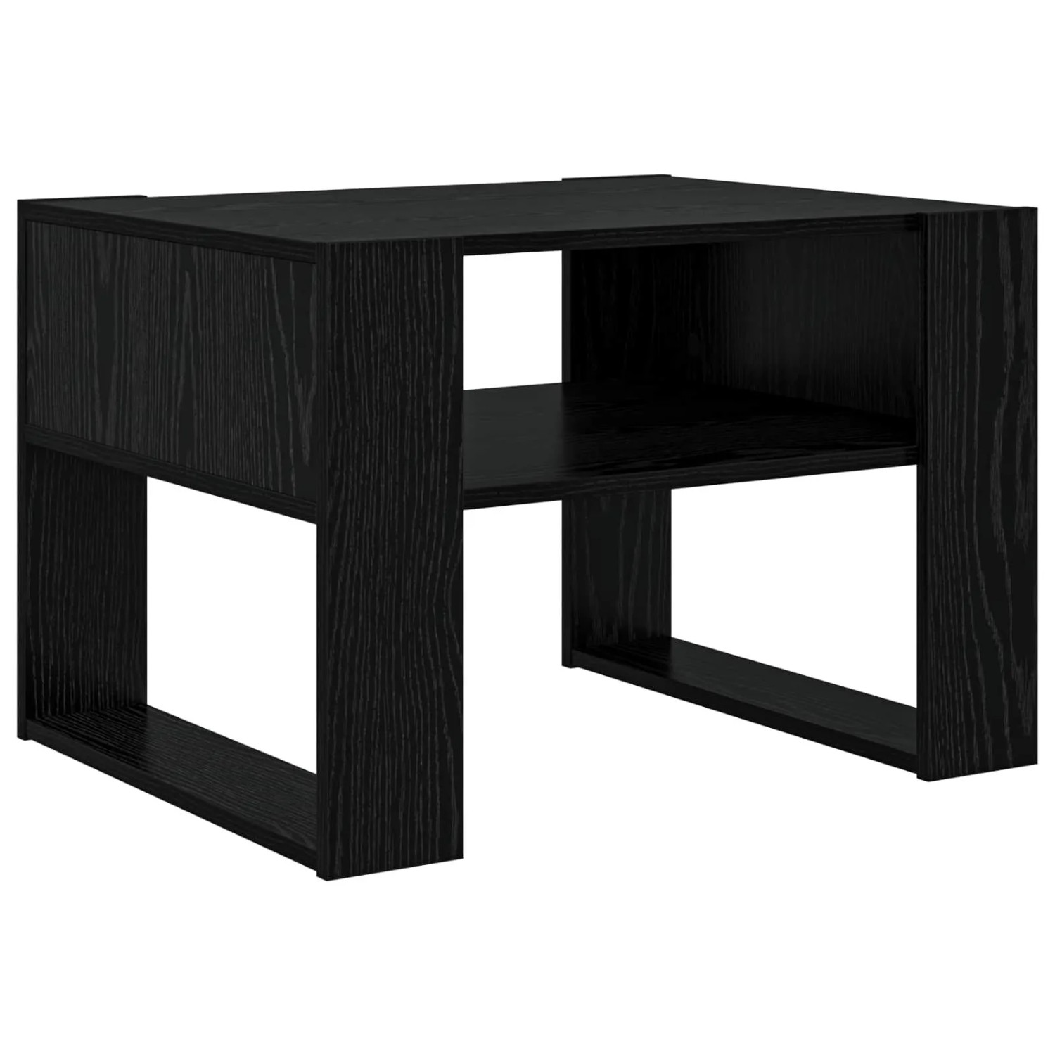 vidaXL Couchtisch Schwarz Eichen-Optik 66 x 53 x 45 cm Holzwerkstoff 8000101
