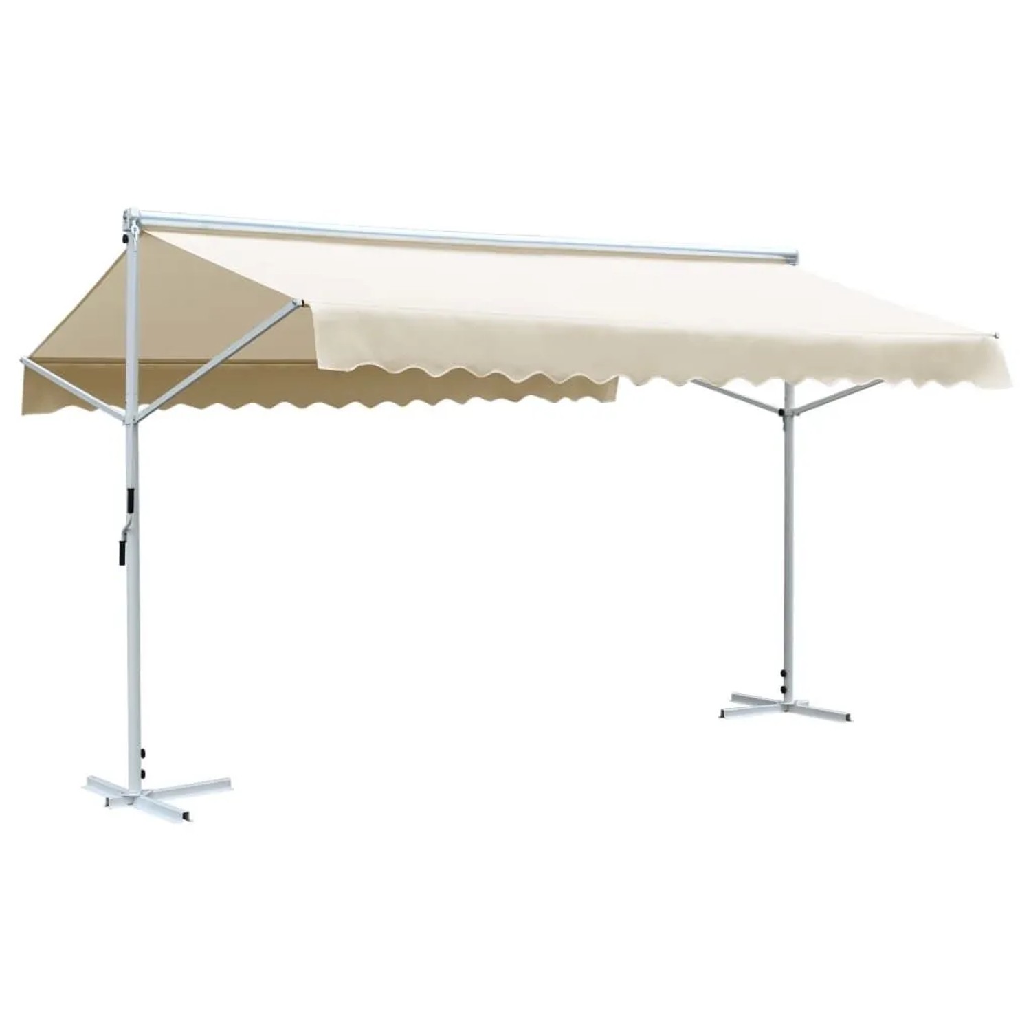 vidaXL Freistehende Markise 500x300 cm Creme 145883