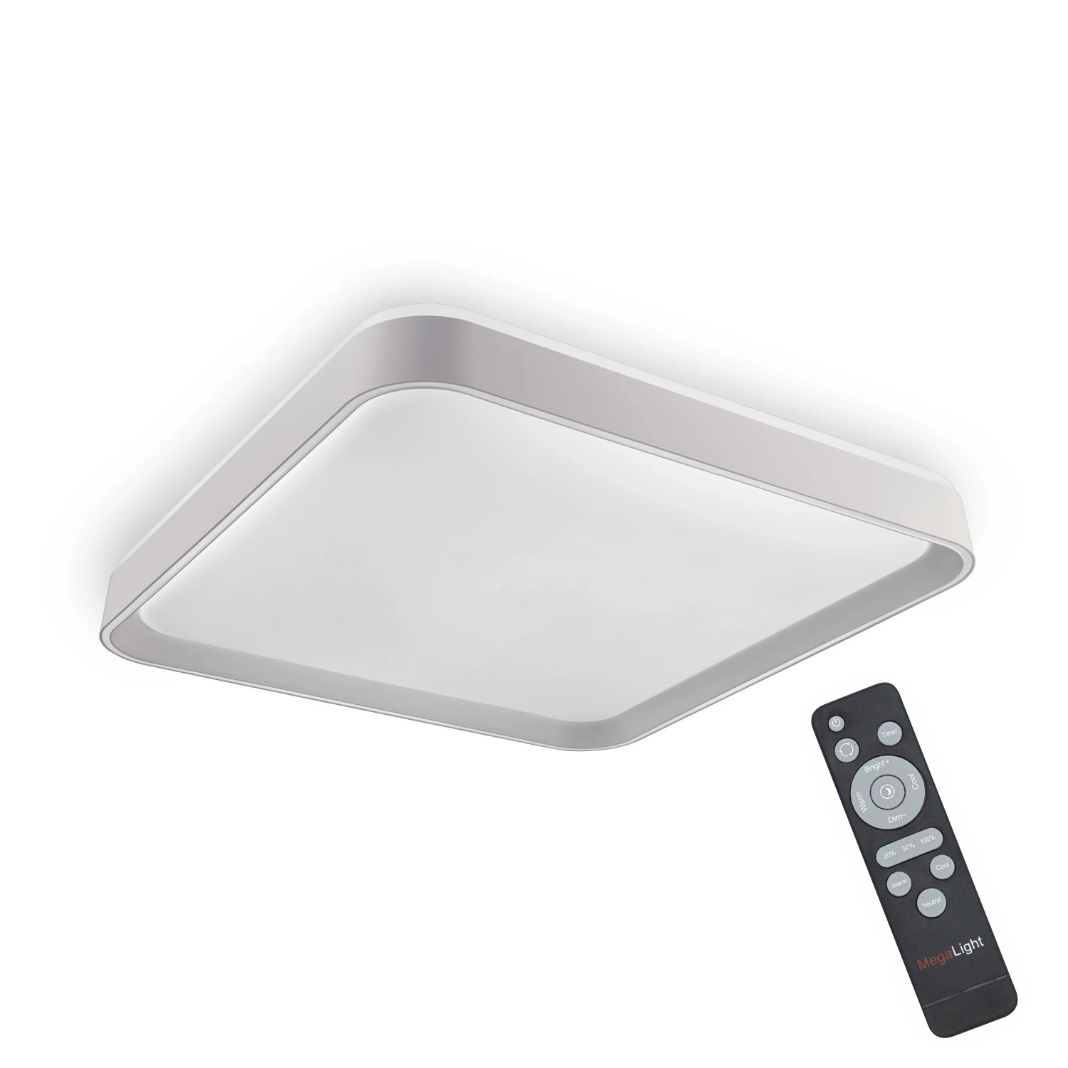 MegaLight Shining Saturn Square LED-Deckenleuchte 48W 2700K-6000K inkl. FB