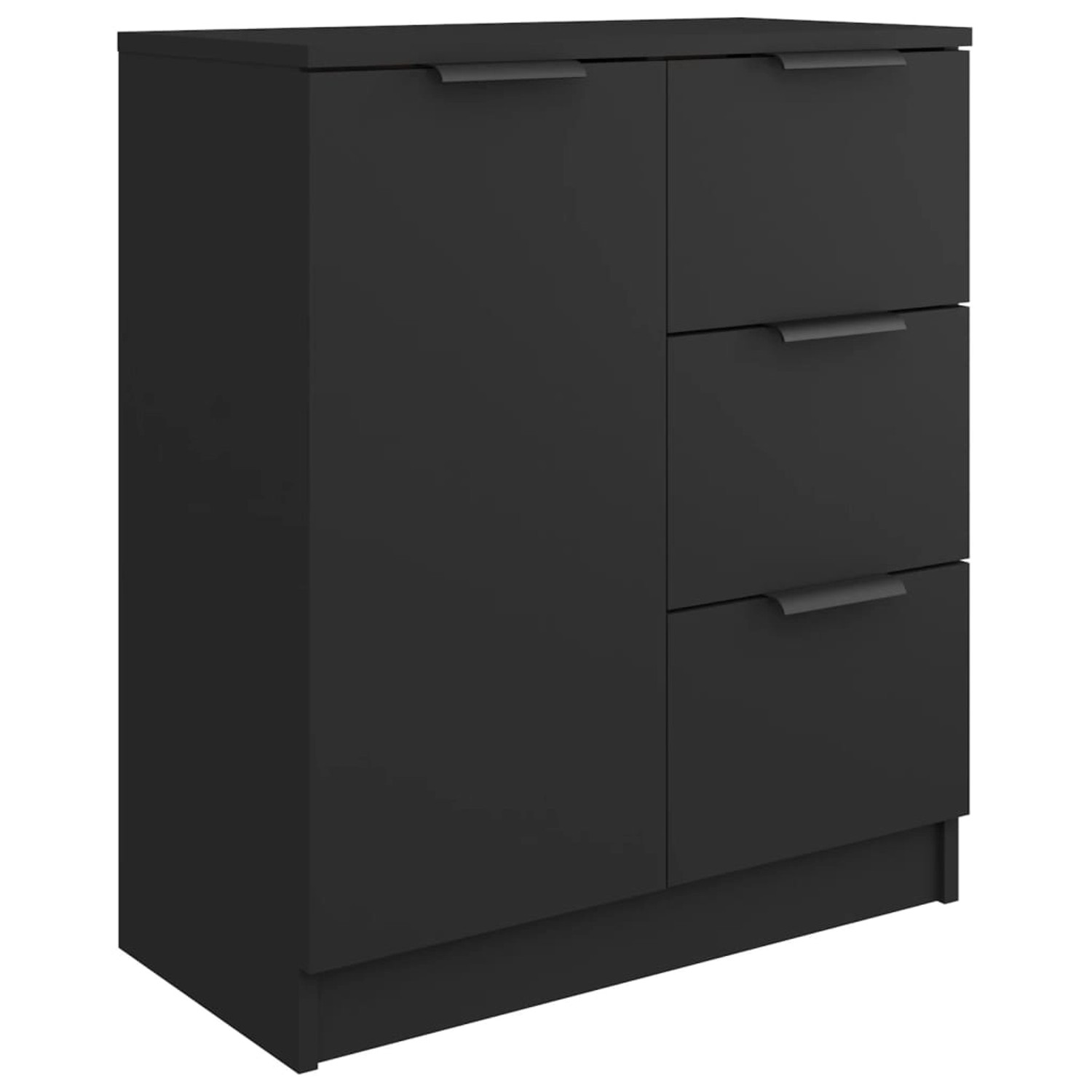 vidaXL Sideboard Schwarz 60x30x70 cm Holzwerkstoff 811080 günstig online kaufen