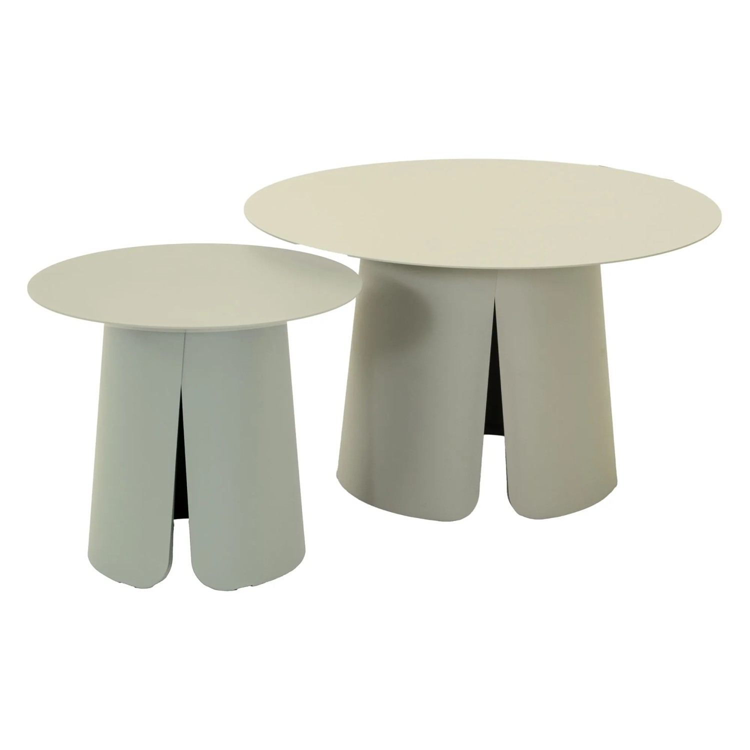 Lesli Beistelltisch-Set Oslo 2-teilig Creme