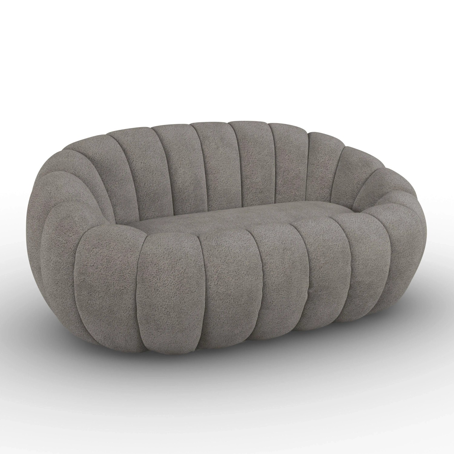 Bessagi Home Sofa Lena Dunkelgrau Chenille