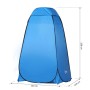 Blaues Outsunny Wurfzelt, Pop-Up Zelt für Camping, 120x120x190cm.