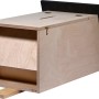 Dobar Hornissenkasten aus Holz mit braunem Multiplex-Dach. Nützlingskasten für den Garten.