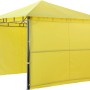 Gelbes Seitenteil-Set für Pavillon Lehua/Waya (2-teilig: 1 geschlossen, 1 mit Fenstern)