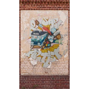 Bricoflor Graffiti Tapete mit Mauer Design für Jugend- und Kinderzimmer.