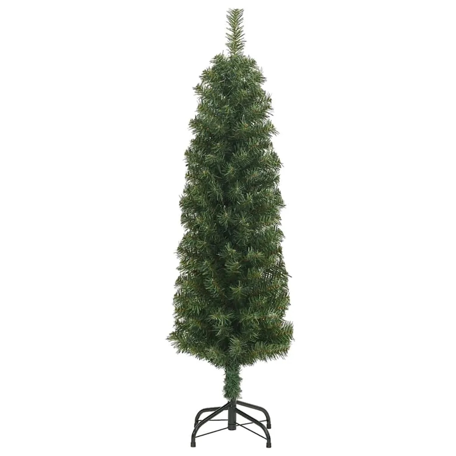 vidaXL Künstlicher Weihnachtsbaum Schlank mit Ständer Grün 120 cm PVC 328480