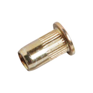 LUX Blindnietmutter M5, gelb verzinkt, für langlebige Verbindungen.