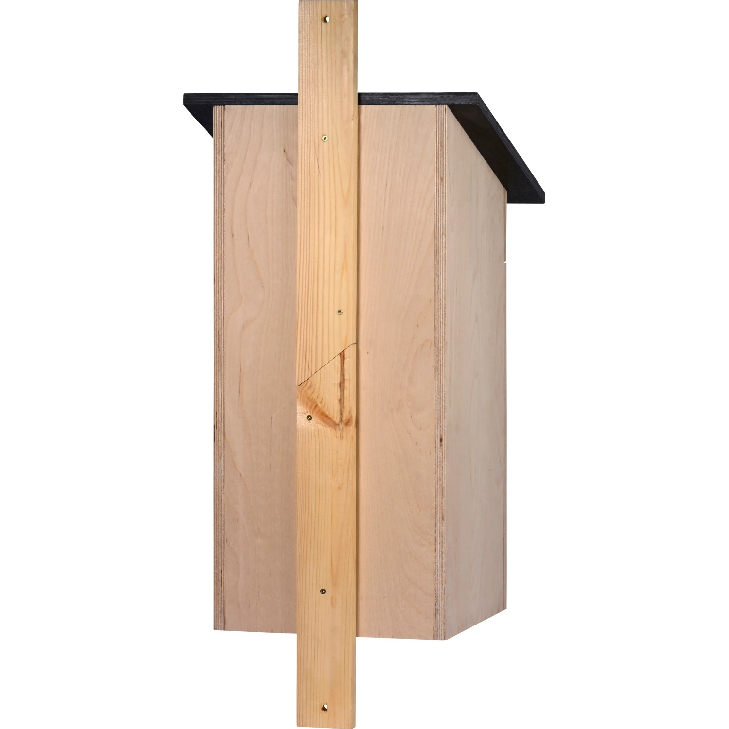 Dobar Hornissenkasten aus Holz mit braunem Multiplex-Dach und Aufhängeleiste.
