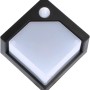 Schwarze Solar-Wandleuchte Pretoria mit Sensor, 1 W, 50 lm, 2700 K, IP44 für den Außenbereich.