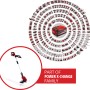 Einhell Akku-Rasentrimmer GE-CT 18 Li Kit Power X-Change mit Akku und Ladegerät.