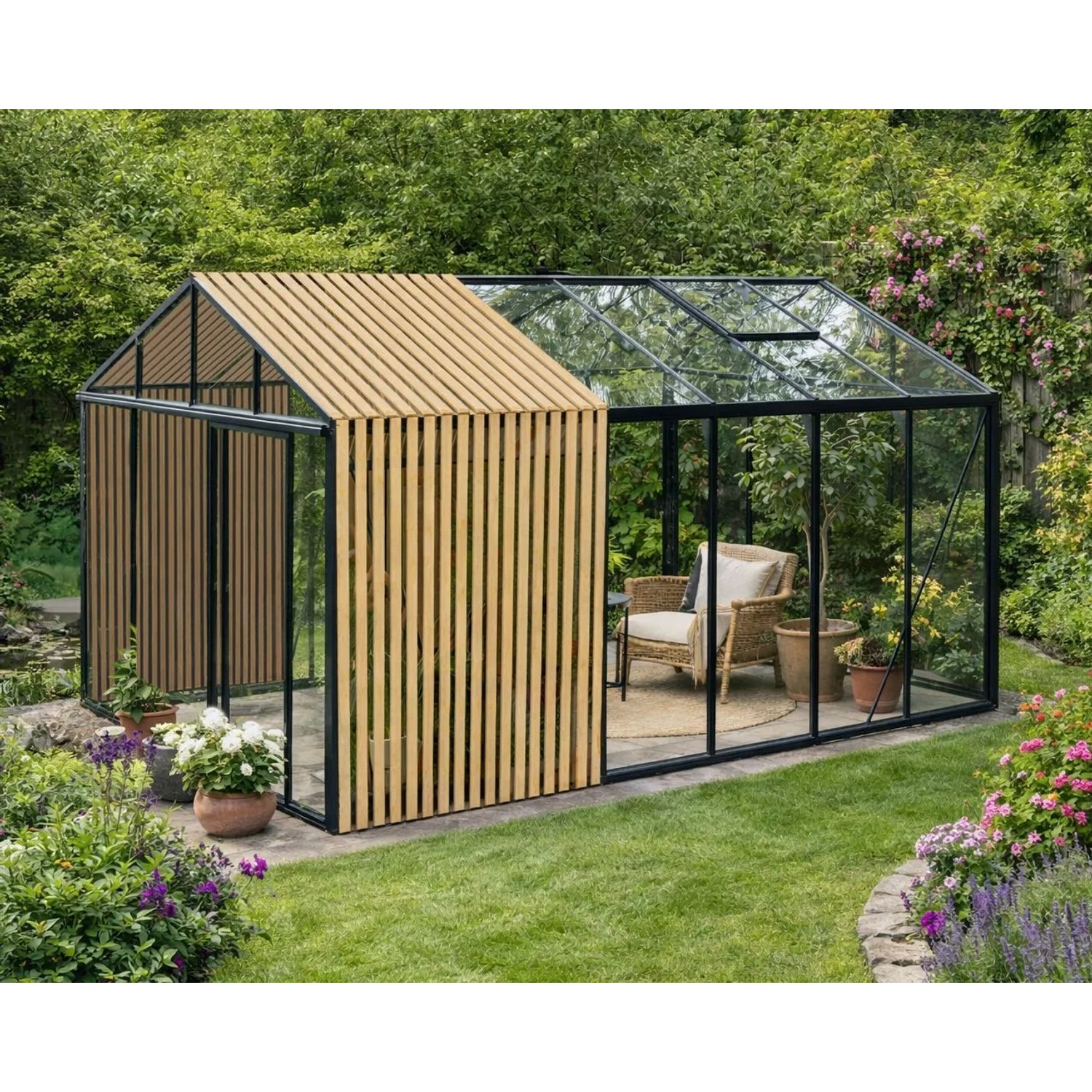 Bloomcabin Premium-Qualität Gewächshaus  Accoya-Fusion GHCAF5