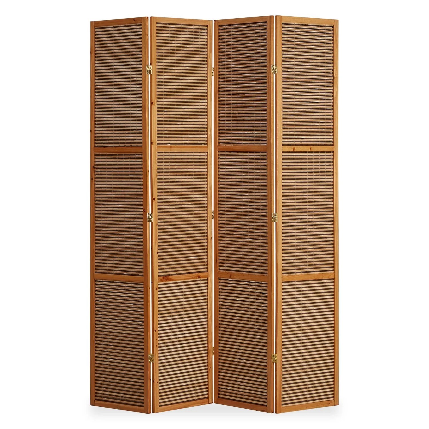 Homestyle4u Paravent 4-tlg. Sondergröße 200x160 cm in Braun cm 874