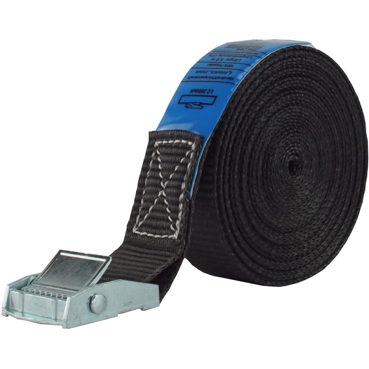Thumbnail - TRUTZHOLM Profi Spanngurt Klemmschloss Auto 1 Teilig 6m 250 kg Schwarz