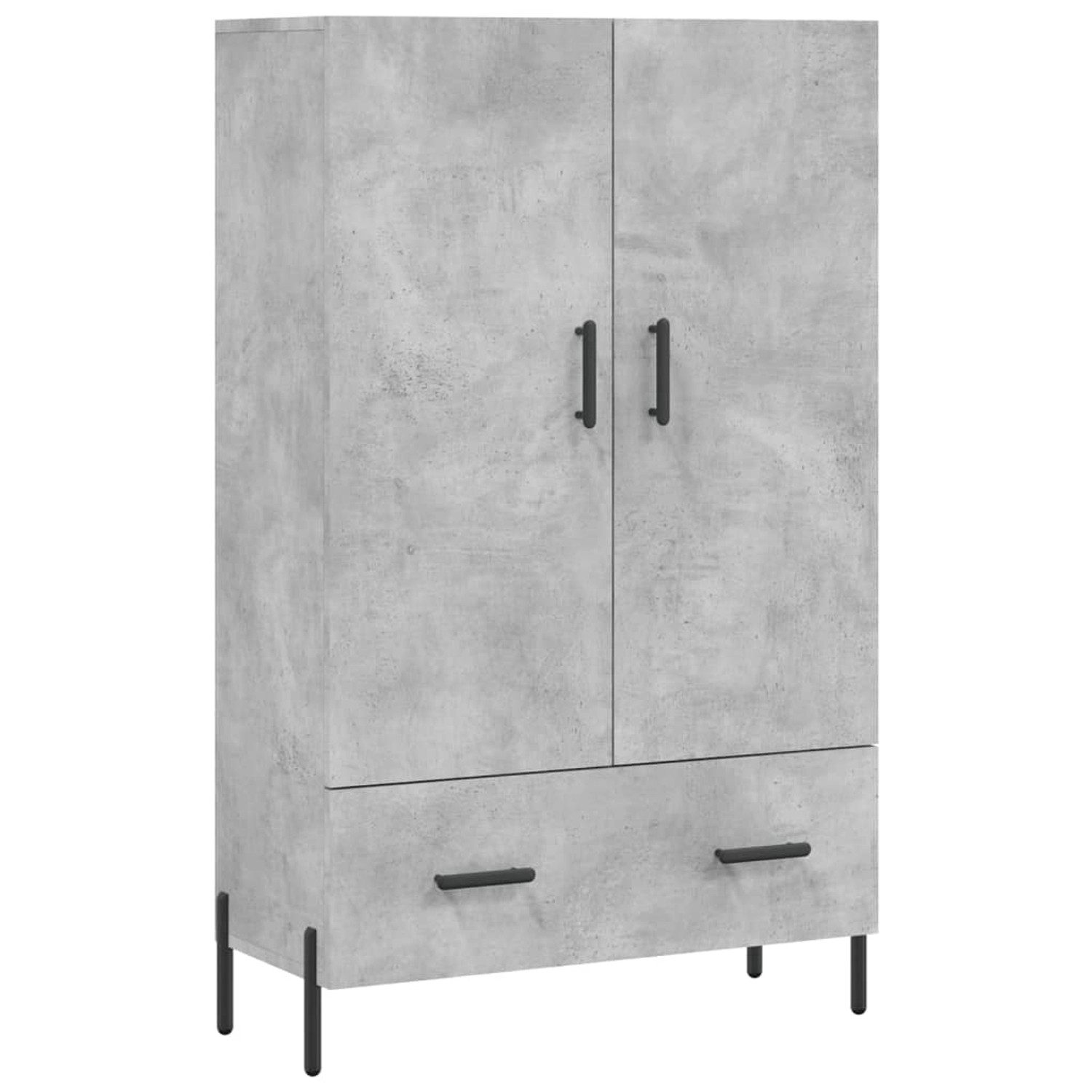 vidaXL Highboard Betongrau 69,5x31x115 cm Holzwerkstoff 828248 günstig online kaufen