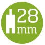 Symbol: 28 mm Wandstärke für weka Holz-Gartenhaus Taro A.