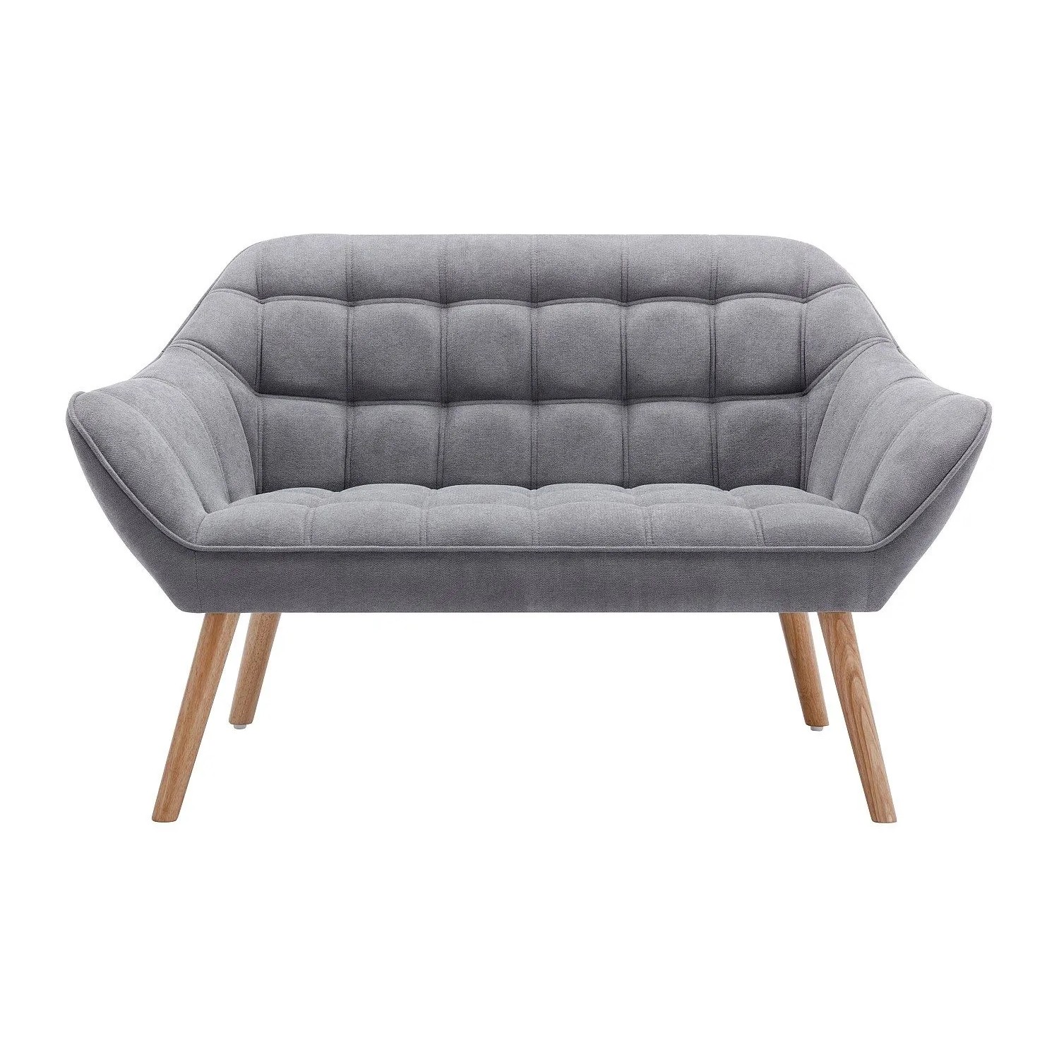 Vente-unique Sofa Ohne Schlafmöglichkeit Caserta Grau 127 cm