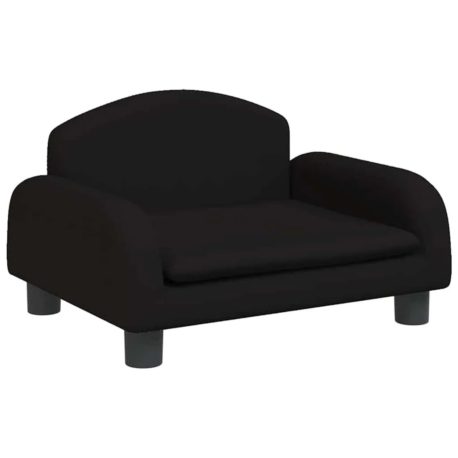 vidaXL Kindersofa Schwarz 50x40x30 cm Stoff 3196373