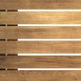 Detailansicht der Akazienholz-Oberfläche des Lounge-Sets Olary.