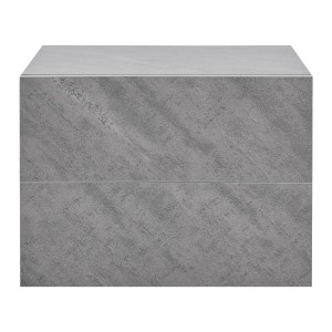 Juskys Wandschrank Nachttisch in Betonoptik mit 2 Schubladen, schwebend montiert.