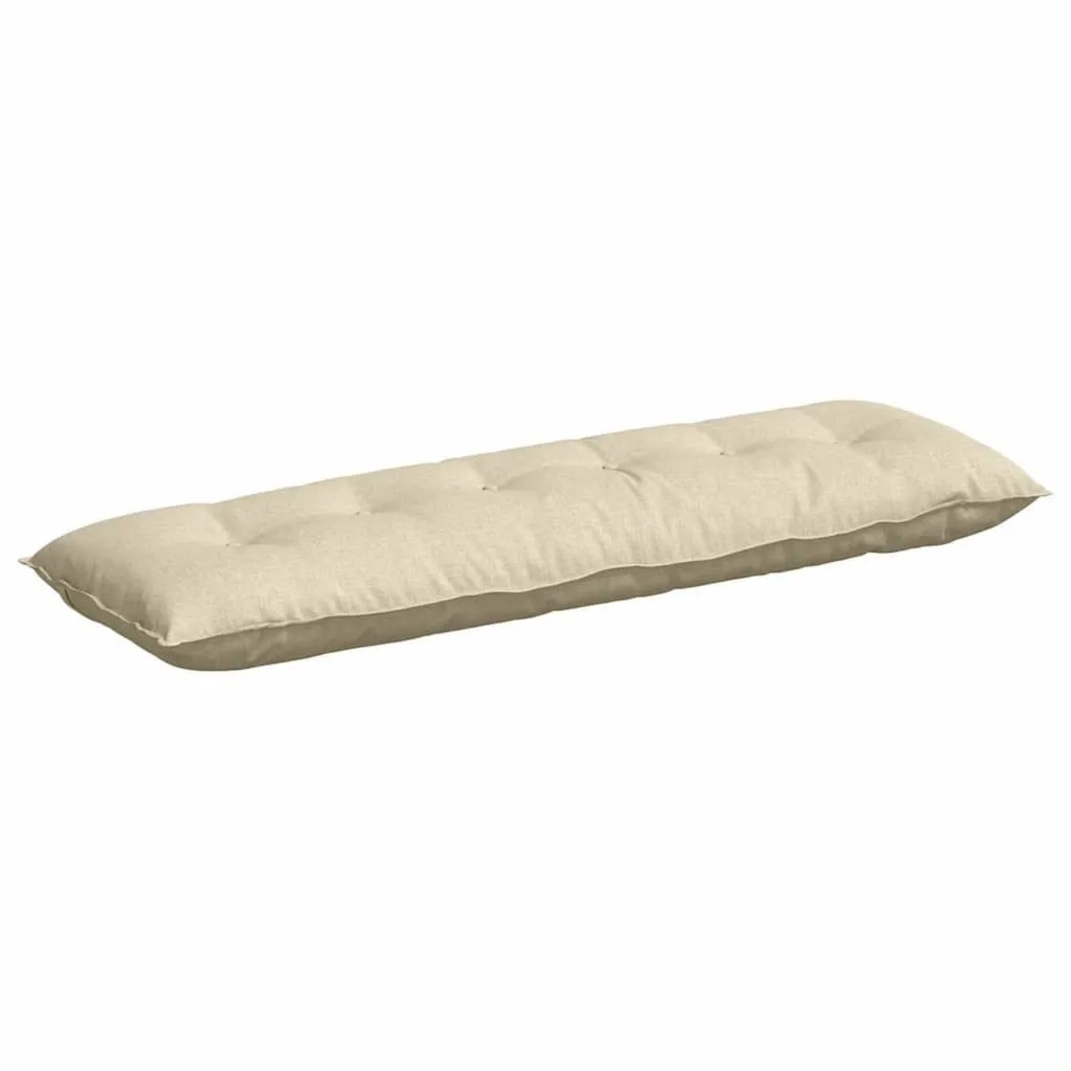 vidaXL Rückenkissen Creme 160 x 19 x 50 cm Stoff 42014880